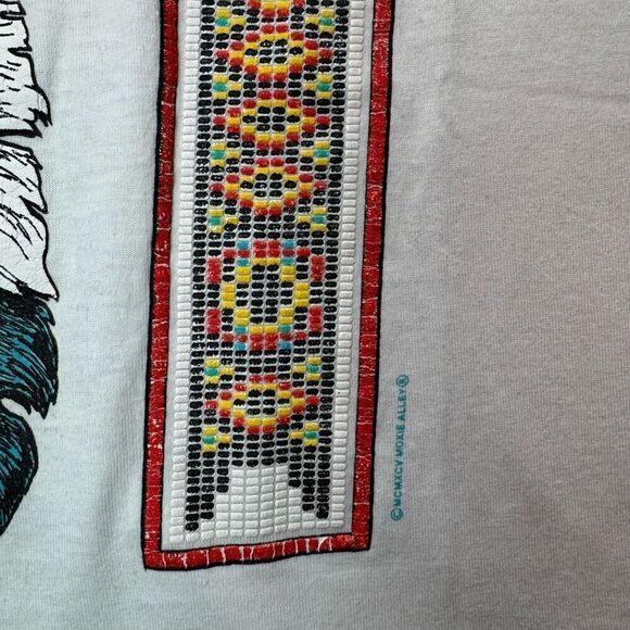 Vintage Moxie Alley Native American Fruit of the Loom Tee Men’s XL USA Made - Picture 5 of 10